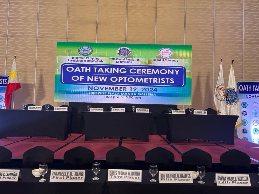 Oath Taking Ceremony for New Optometrists and Certified in Ocular